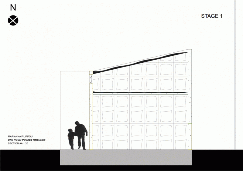 Sectional Elevation of Inflatable Playground